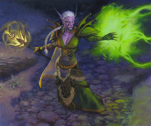 Falana of the Glen — painting by Christopher Moeller, © Blizzard Entertainment