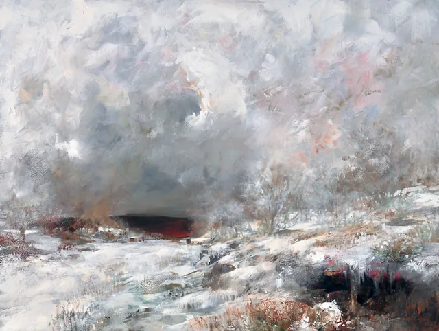 Footsteps of Khione — painting by Christopher Moeller, © Christopher Moeller