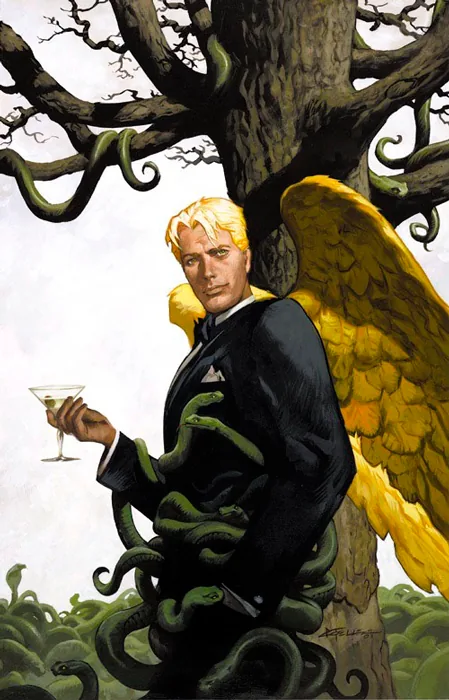 Lucifer 16 — painting by Christopher Moeller, © Vertigo/DC Comics