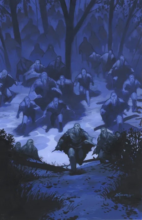 Sheva’s War — interior page — painting by Christopher Moeller, © Christopher Moeller
