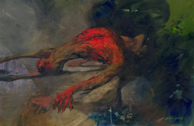 Prometheus — painting by Christopher Moeller, © Christopher Moeller